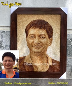 Tranh đặt chân dung làm quà tặng đối tác về nước của BV Phụ Sản HN