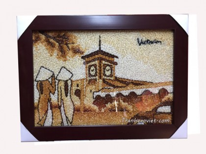 Tranh gạo chợ bến thành