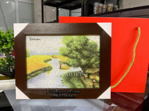 Tranh để bàn phong cảnh sông nước