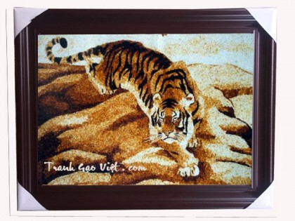 Tranh gạo Hổ