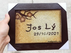 Tranh chữ khổ nhỏ để bàn xếp theo yêu cầu