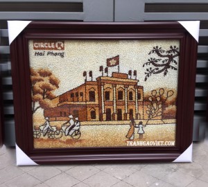 Tranh gạo Lăng Chủ Tịch