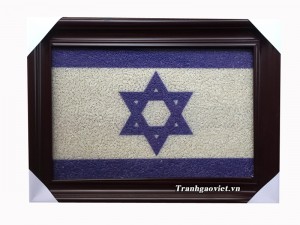 Tranh gạo màu logo