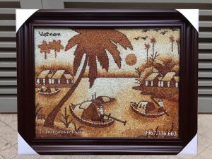 Tranh gạo phong cảnh TPC109