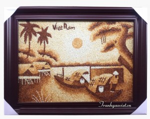 Tranh gạo phong cảnh TGPC106
