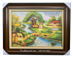 Tranh phong cảnh làng quê