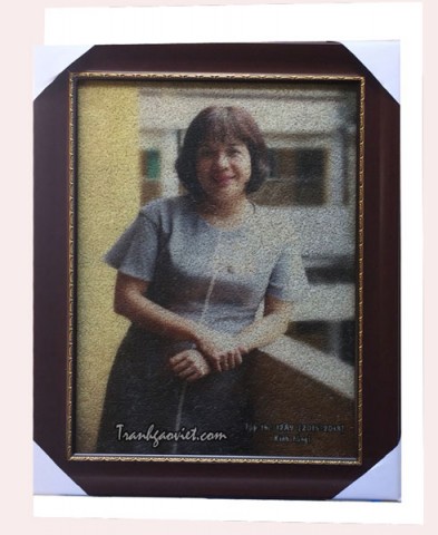 chân dung tập thể lớp tặng cô