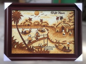 Tranh sông nước đồng quê