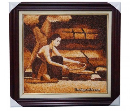 Thiếu nữ sàng thóc