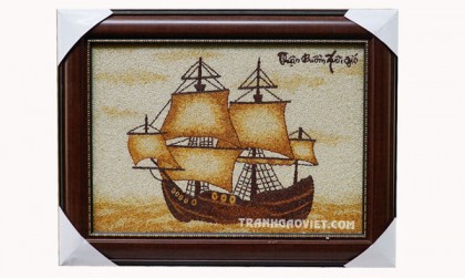 Tranh gạo thuận buồm xuôi gió