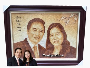 Tranh đặt mừng năm mới