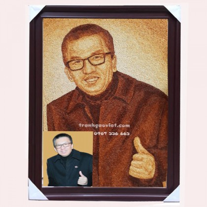 Quà tặng sếp| Tranh gạo rang