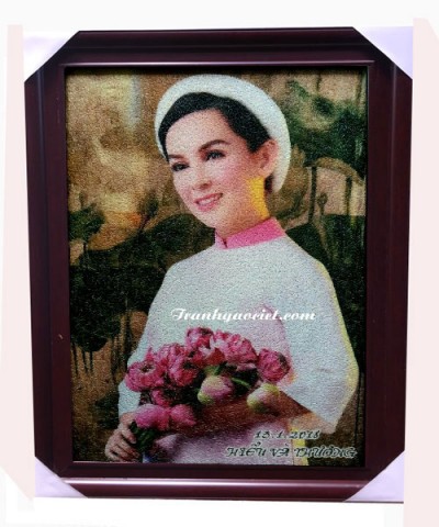 Quà tặng thần tượng Tranh gạo Phi Nhung