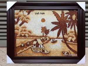 Tranh gạo phong cảnh TPC108