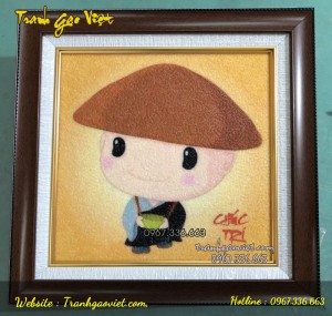 Tranh gạo Chú Tiểu