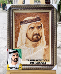 Quà tặng đối tác -Chân dung Người cai trị Dubai, Hoàng thân Sheikh Mohammed bin Rashid Al Maktoum, Phó Tổng thống kiêm Thủ tướng UAE