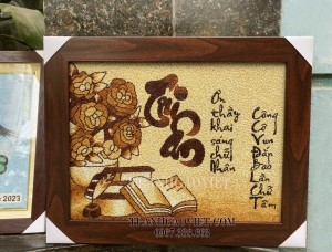 Tranh gạo Tri ân