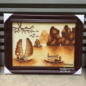Tranh gạo Vịnh Hạ Long