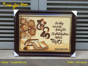 Tranh gạo Tri ân